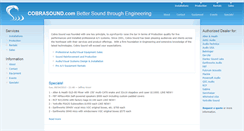 Desktop Screenshot of cobrasound.com