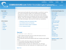 Tablet Screenshot of cobrasound.com